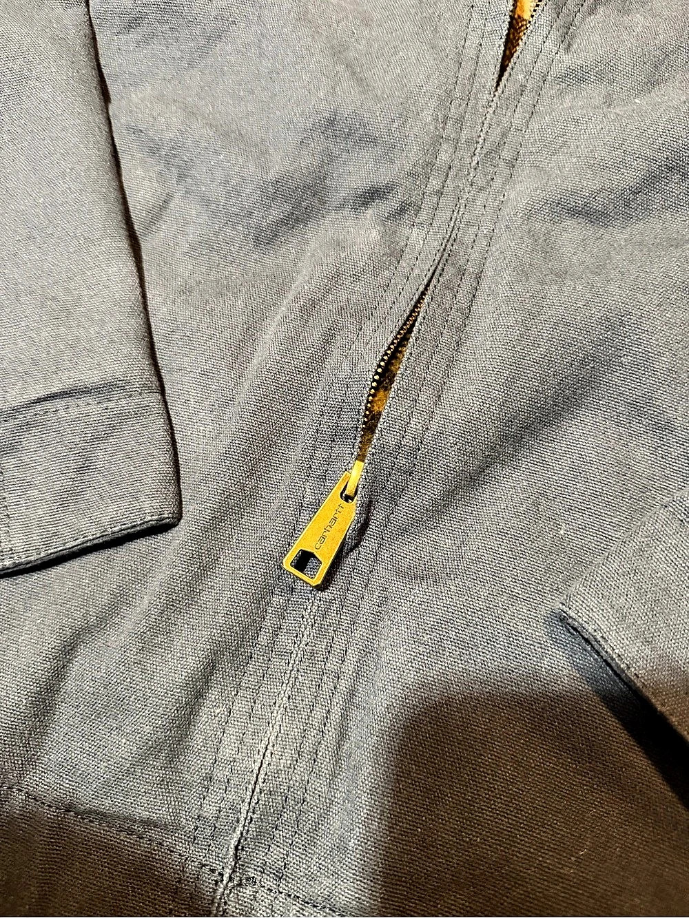 Carhartt Detroit Jacket Plaid-Lined Blue - Picture 6 of 7